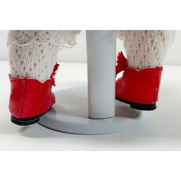 Vintage PIXIE STIX Porcelain Baby Doll Retired KATHLEEN STAYTON 11in Tall Stand - Picture 13 of 13